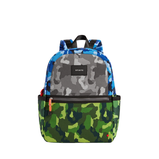 Kane Double Pocket Backpack Camo Intarsia