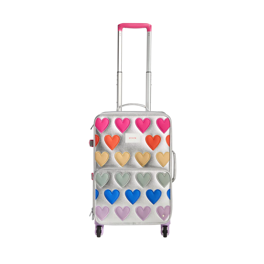Logan Carry-On Suitcase Patchwork Hearts