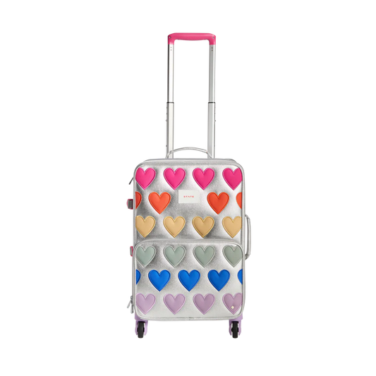 Logan Carry-On Suitcase Patchwork Hearts