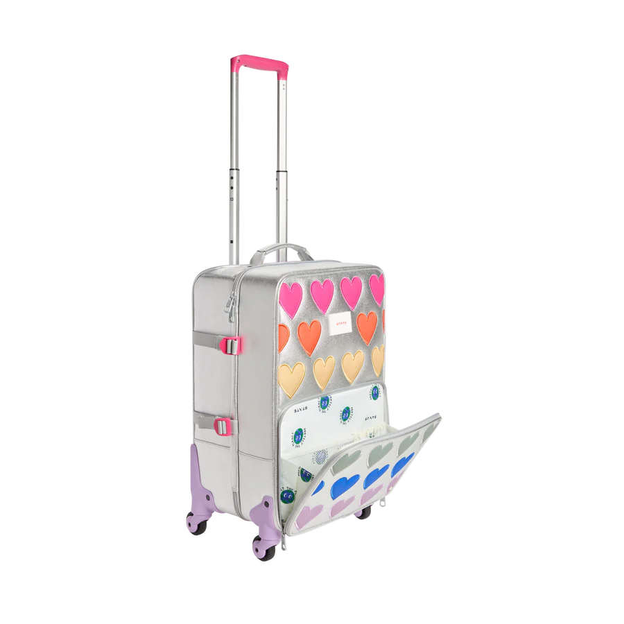 Logan Carry-On Suitcase Patchwork Hearts