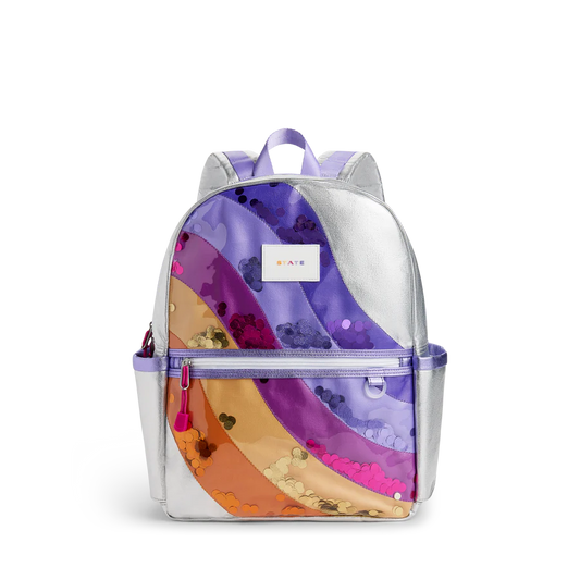 Kane Double Pocket Backpack Sequin Wave