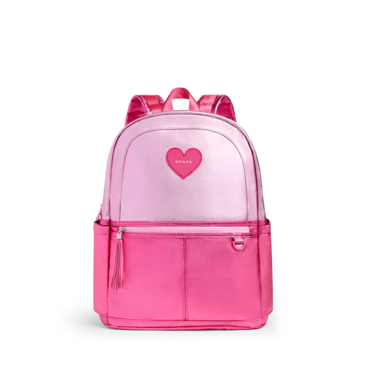 Kane Double Pocket Backpack Pink/Hot Pink