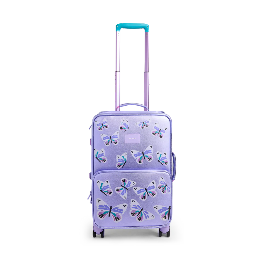 Logan Carry-On Suitcase Butterfly