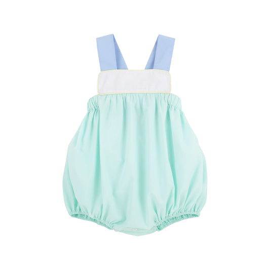Samprey Sunsuit Broadcloth Sea Island Seafoam/Worth Ave White/Beale Street Blue