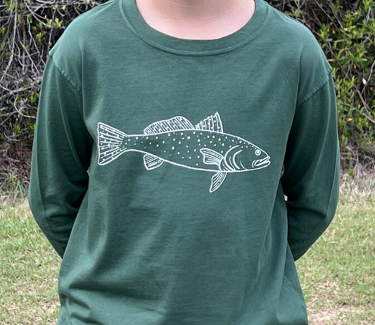 LS Green Trout T-Shirt