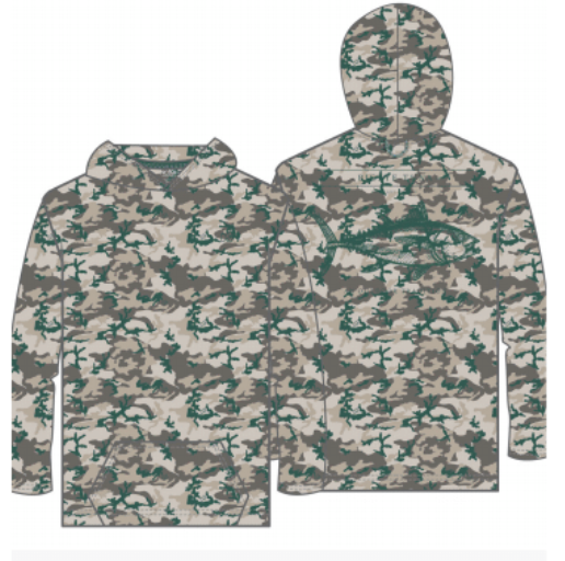 LS Pro Performance Hoodie T-shirt Brown Camo
