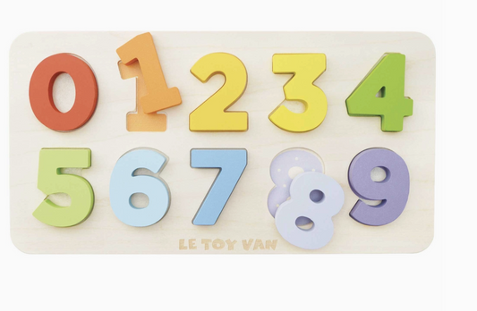 Counting Wooden Numbers Shape Sorter
