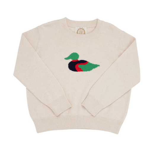Isaac's Intarsia Sweater Sandy Springs Stone/Duck