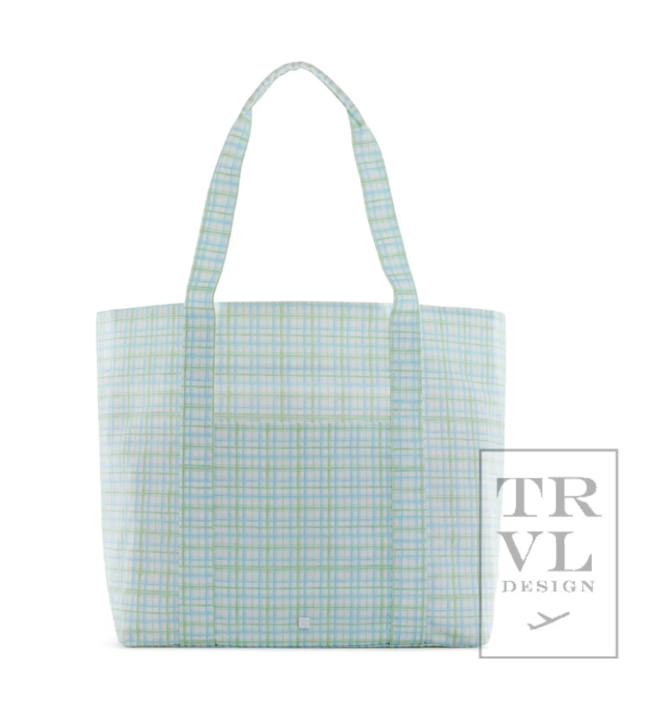 Jumbo XL Tote Classic Plaid Green