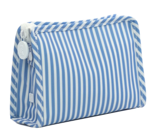 Roadie Small Zip Pouch Pimlico Stripe Chambray
