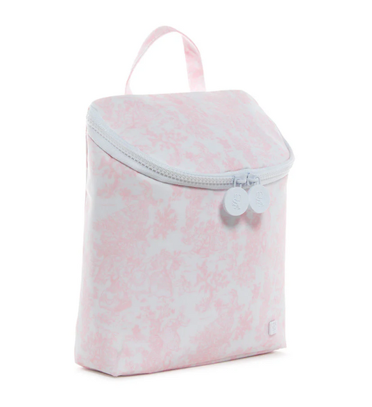 Take Away Insulated Lunch Bag Bunny Toile Pink