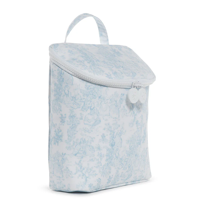 Take Away Insulated Lunch Bag Bunny Toile Blue