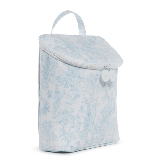 Take Away Insulated Lunch Bag Bunny Toile Blue