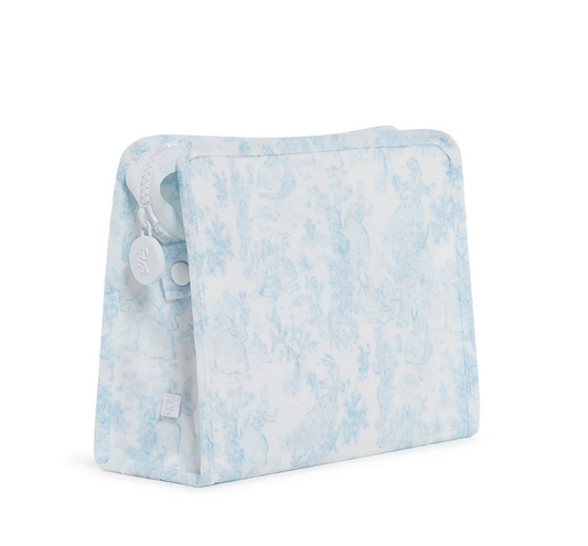 Roadie Medium Zip Pouch Bunny Toile Blue