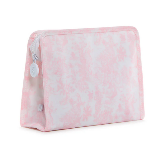 Roadie Medium Zip Pouch Bunny Toile Pink