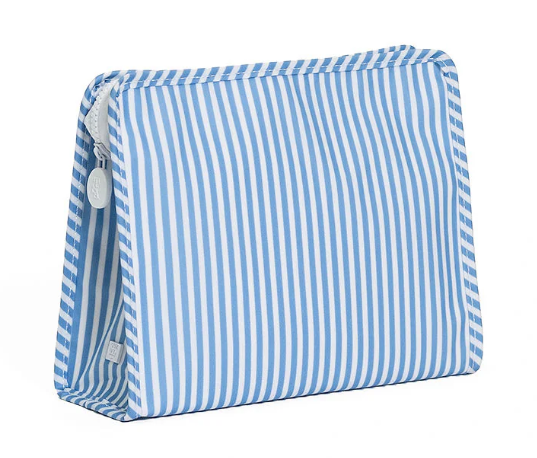 Roadie Large Zip Pouch Pimlico Stripe Chambray