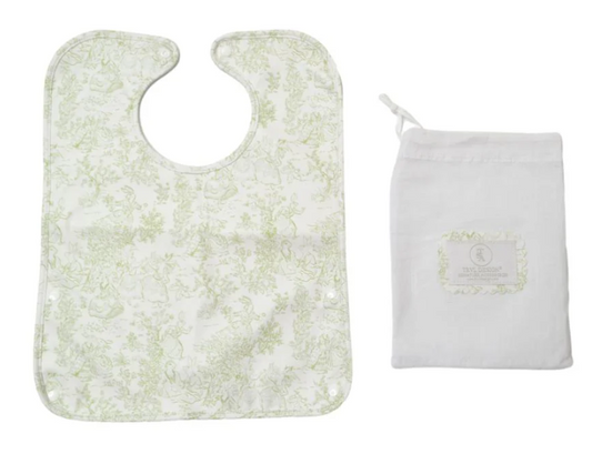 Best Bib Bunny Toile Green