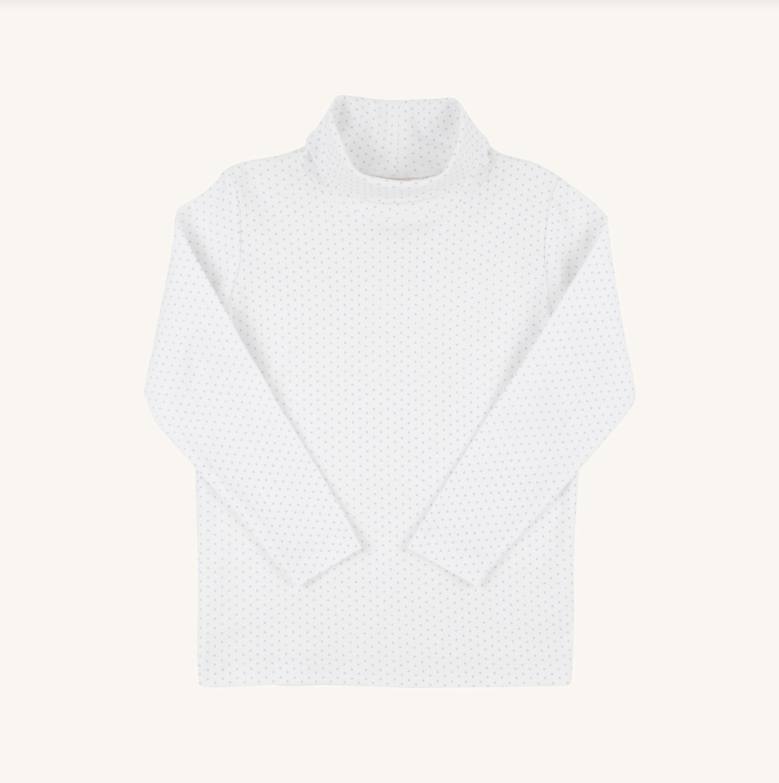 Tatum's Turtleneck Shirt Beale Street Blue Microdot