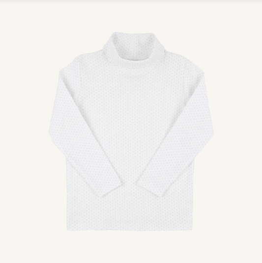 Tatum's Turtleneck Shirt Beale Street Blue Microdot