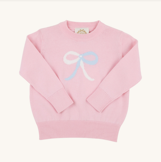 Isabelle's Intarsia Sweater Palm Beach Pink/Bow