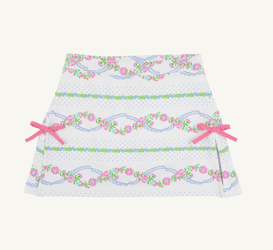 Clays Club Skort Pima Garrison Garlands Winter Park Pink