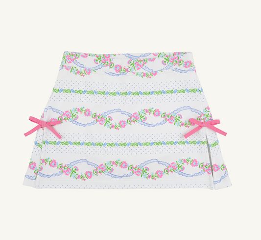Clays Club Skort Pima Garrison Garlands Winter Park Pink