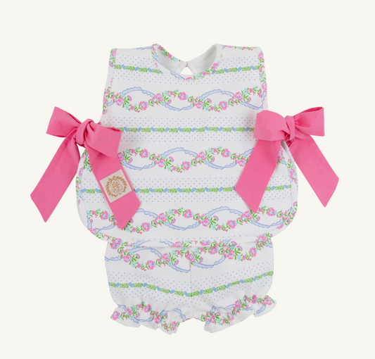 Talbott Tie Side Heavy Weight Knit Garrison Garlands Winter Park Pink