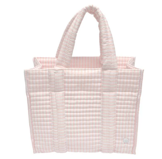 Quilted Mini Go Go Tote Pimlico Stripe Pink