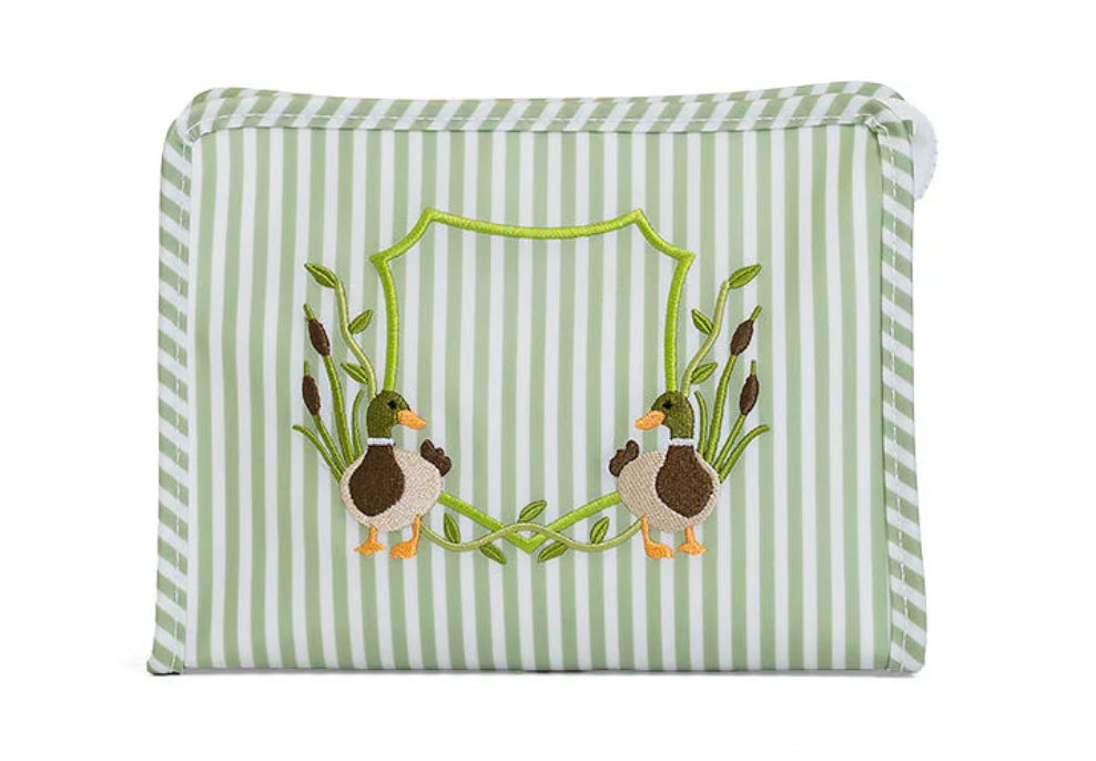 Roadie Medium Zip Pouch Pimlico Duck Sage