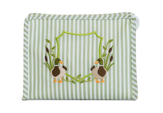 Roadie Medium Zip Pouch Pimlico Duck Sage
