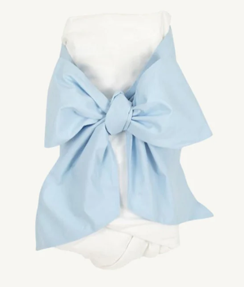 Bow Swaddle Broadcloth Buckhead Blue