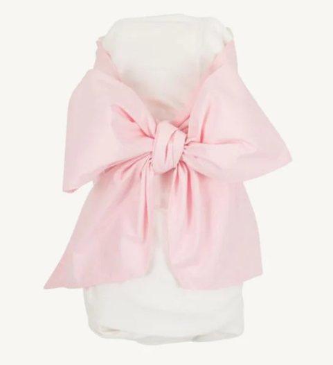 Bow Swaddle Broadcloth Palm Beach Pink