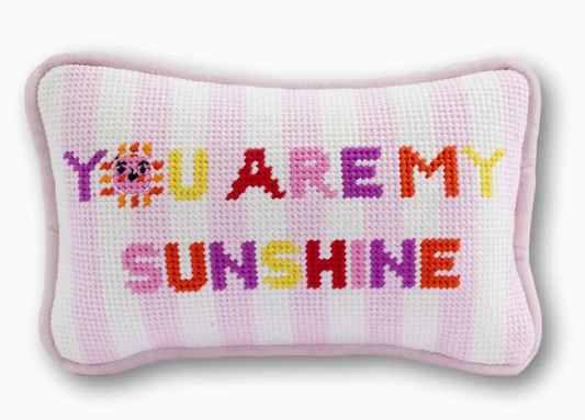 You Are My Sunshine Mini Needlepoint Pillow