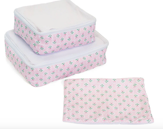 Mini Squad Packing Cubes Petite Fleur Pink