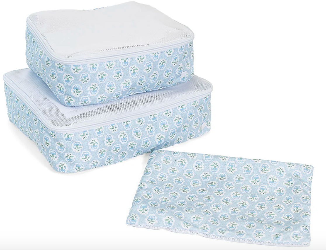 Mini Squad Packing Cubes Petite Fleur Blue