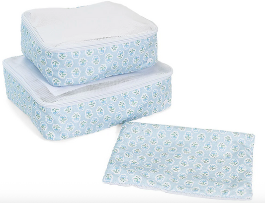 Mini Squad Packing Cubes Petite Fleur Blue
