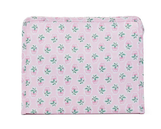 Roadie Large Zip Pouch Petite Fleur Pink