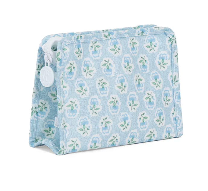 Roadie Small Zip Pouch Petite Fleur Blue