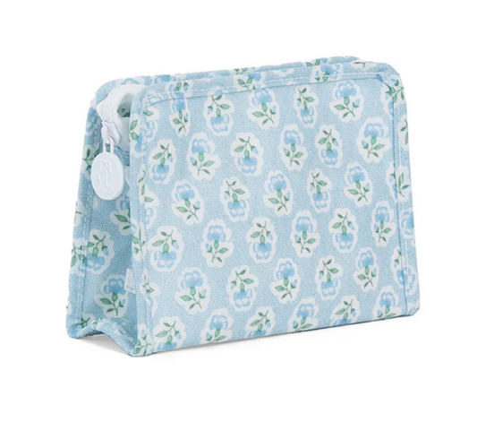 Roadie Small Zip Pouch Petite Fleur Blue