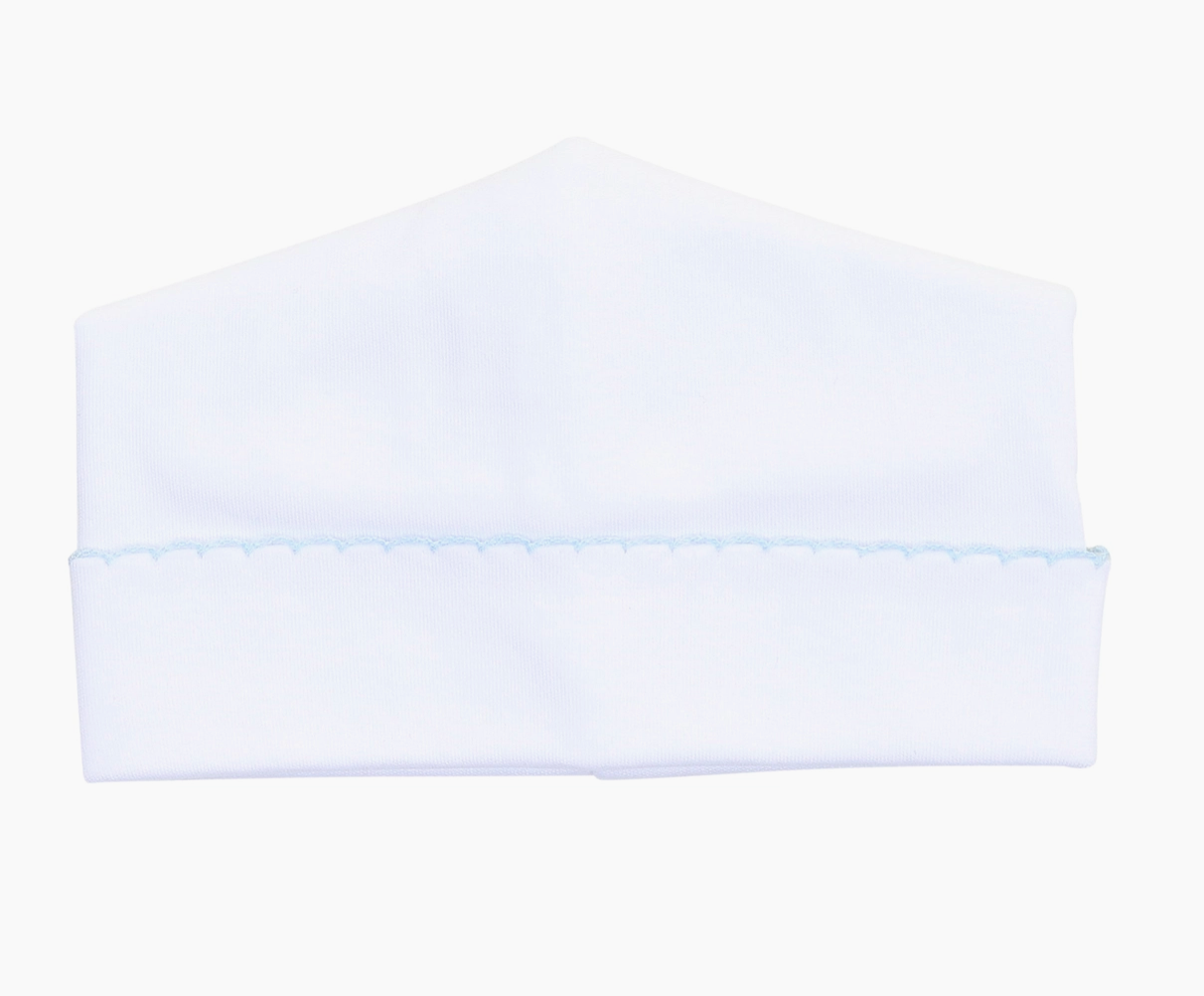 Solid Essentials White Blue Hat