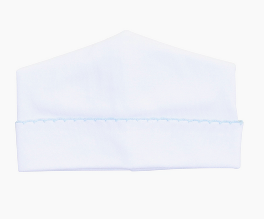 Solid Essentials White Blue Hat