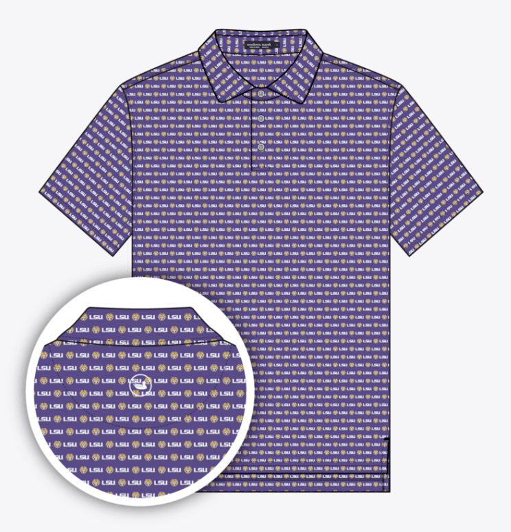 Youth Collegiate Performance Polo Purple