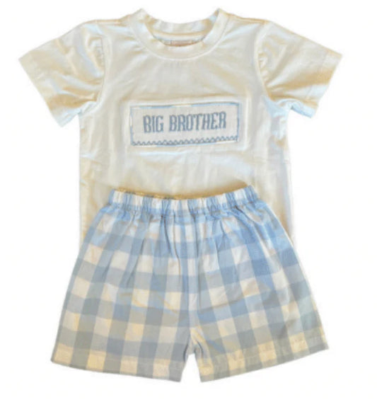 Big Brother Short Set Blue Check