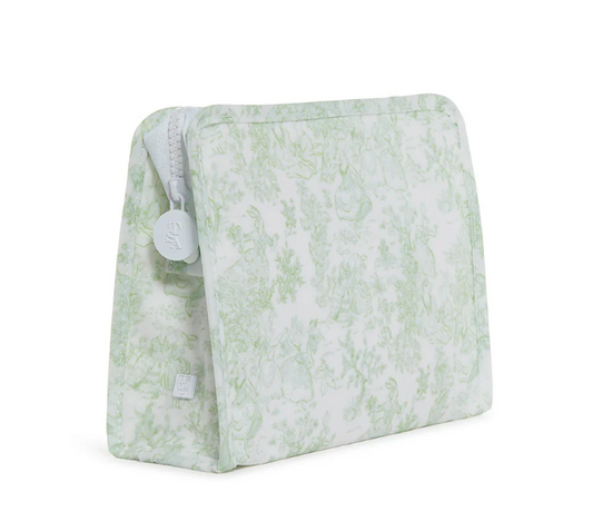 Roadie Medium Zip Pouch Bunny Toile Green