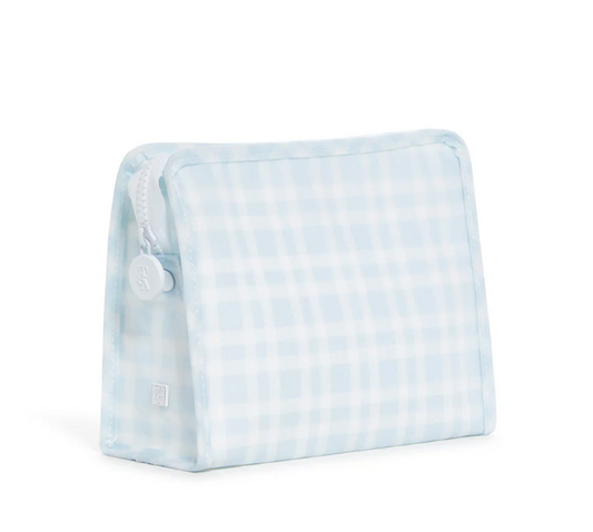 Roadie Medium Zip Pouch Pimlico Plaid Blue