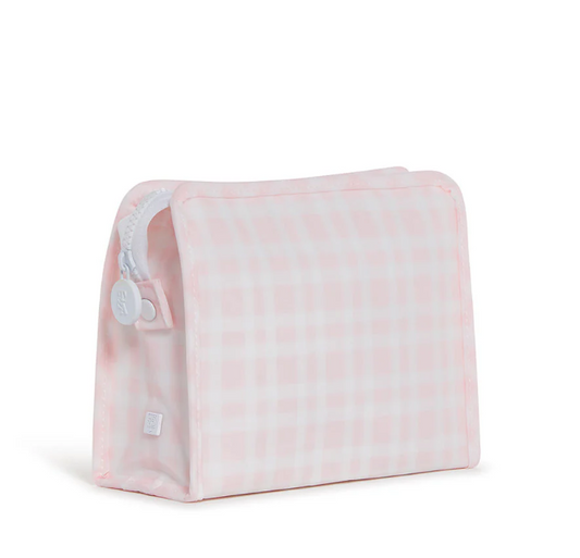 Roadie Medium Zip Pouch Pimlico Plaid Pink