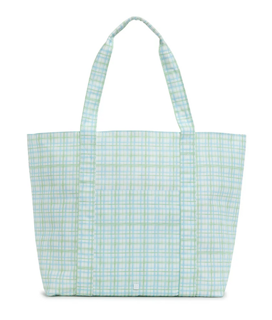 Jumbo XL Tote Classic Plaid Green