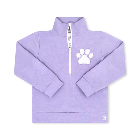 Hayden Half Zip Petal Purple Paw