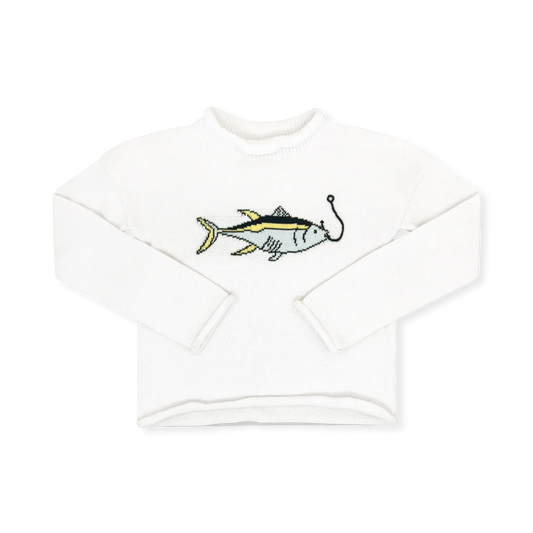 Ryan Sweater Sterling White Fish