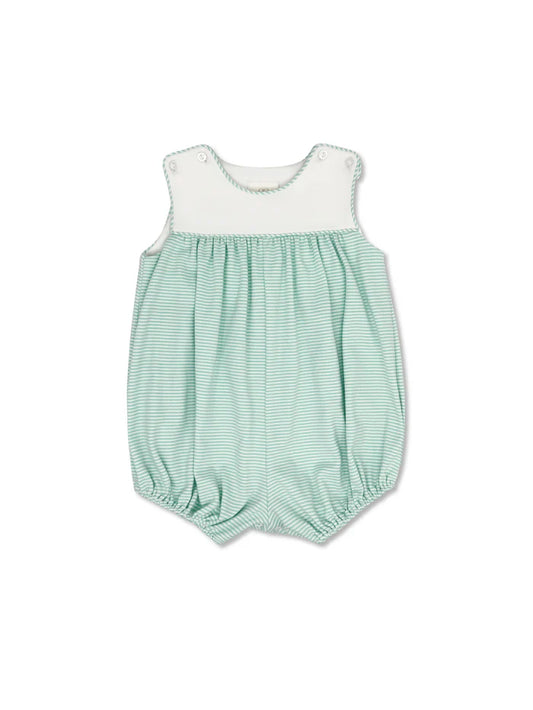 Charming Bubble Memphis Aqua Ministripe Green